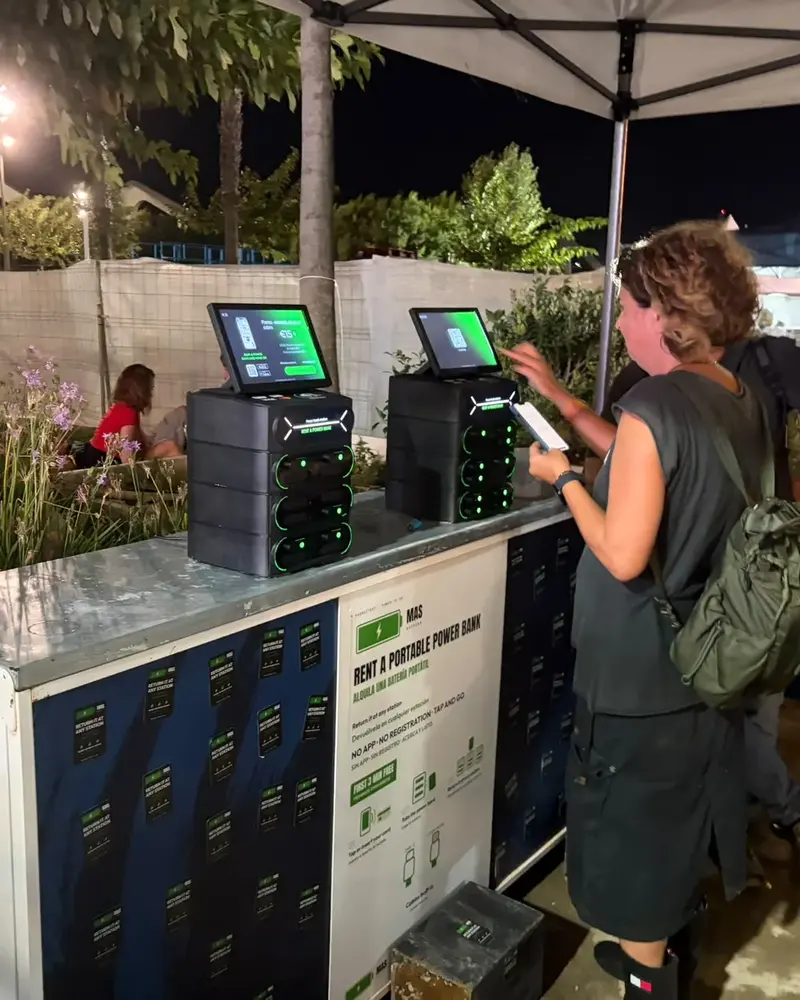 Love to Rock festival: renting a power bank in the middle of the night.